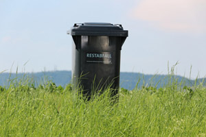 Graue Restabfalltonne MGB 120 Liter