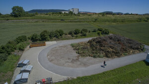 Wertstoffsammelstelle, Grüngutsammelstelle, Häckselplatz, Grüngutcontainer, Umzäunung