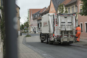 Müllfahreug, Müllabfuhr, Müllwerker, Hecklader, Mülllaster, Müllauto