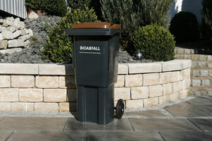 Biotonne, MGB 60-Liter, Mülltonnenstellplatz, Garten, Terrasse