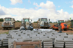 Baumaschinen, Baumaterial, Baumaterialien, Betonfertigteile, Bauschuttdeponie, Erweiterung, Ausbau