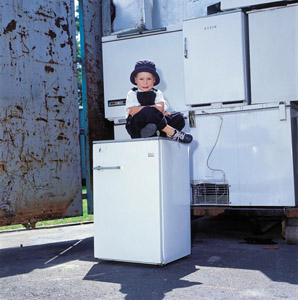Sammelcontainer für sperrige Kühlgeräte: Kühlschränke und Gefriertruhen