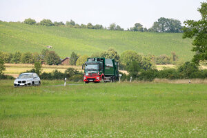 Hecklader-Müllfahrzeug, Weinberge
