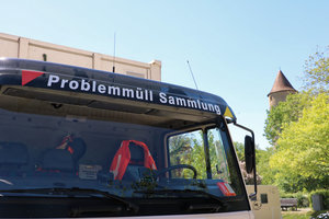 Schadstoffmobil, Sondermüllmobil, Giftmobil, Problemmüllmobil, LKW, Führerhaus, mobile Problemabfallsammlung, Schadstoffsammlung
