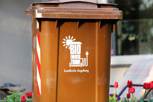 Braune Biotonne (MGB 240 Liter), BioEnergieTonne, Garten, Terrasse