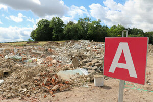 Bauschuttdeponie, Annahmebereich A, Ziegel, Steine, Beton