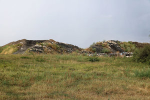 Deponie, Kreismülldeponie, Ablagerung