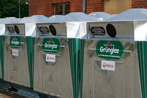 Neue Grünglascontainer, Depotcontainer, System Grumbach