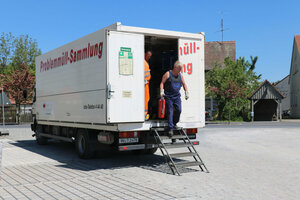 Mobile Problemabfallsammlung, Sondermüllsammlung, Schadstoffmobil, Sondermüllmobil, Giftmobil, Problemmüllmobil, Annahmepersonal