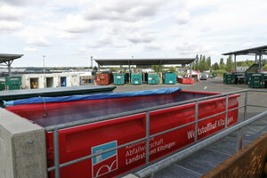 Wertstoffhof, Wertstoffcontainer, Abrollcontainer mit Plane, ARC, Containerbuchten, Containerstellplätze, Überdachung, Problemmüllzwischenlager