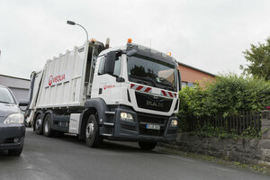 Müllfahrzeug, Hecklader, Mülllaster, Müllauto, Müllabfuhr