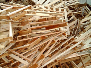 Wertstoff Altholz: Holzpaletten