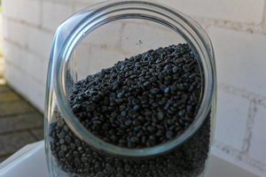 Recyclingkunststoff, Recyclingplastik, Kunststoffgranulat, Plastikgranulat, stoffliche Wiederverwertung